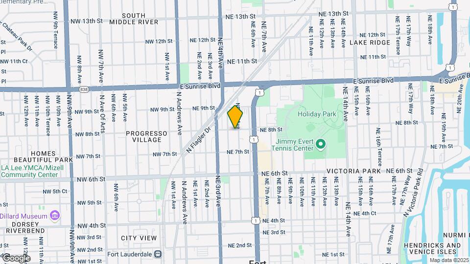 745 NE 5th Ave Map and Location Details