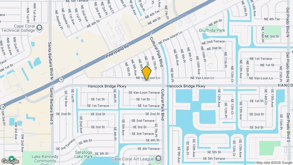 613 Hancock Bridge Pkwy Map and Location Details