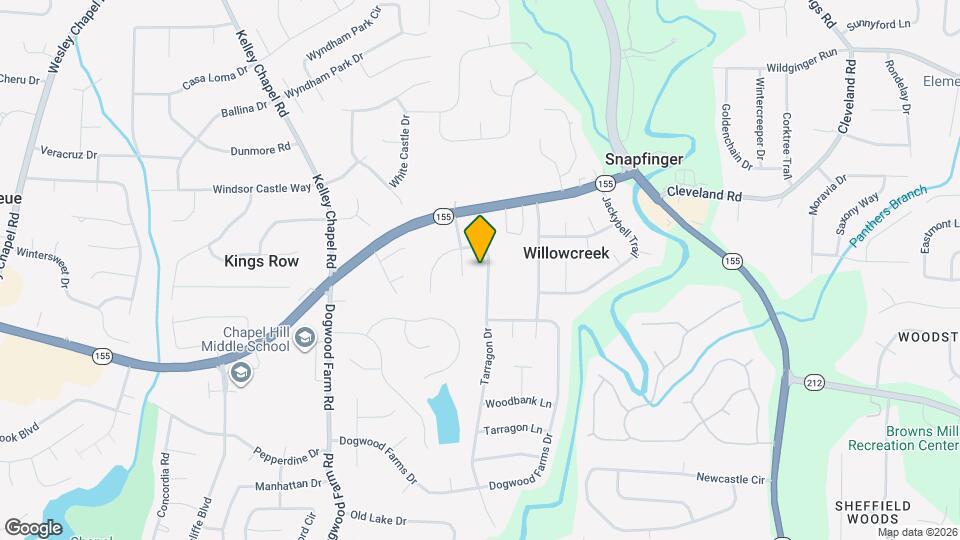 3405 Tarragon Dr Map and Location Details