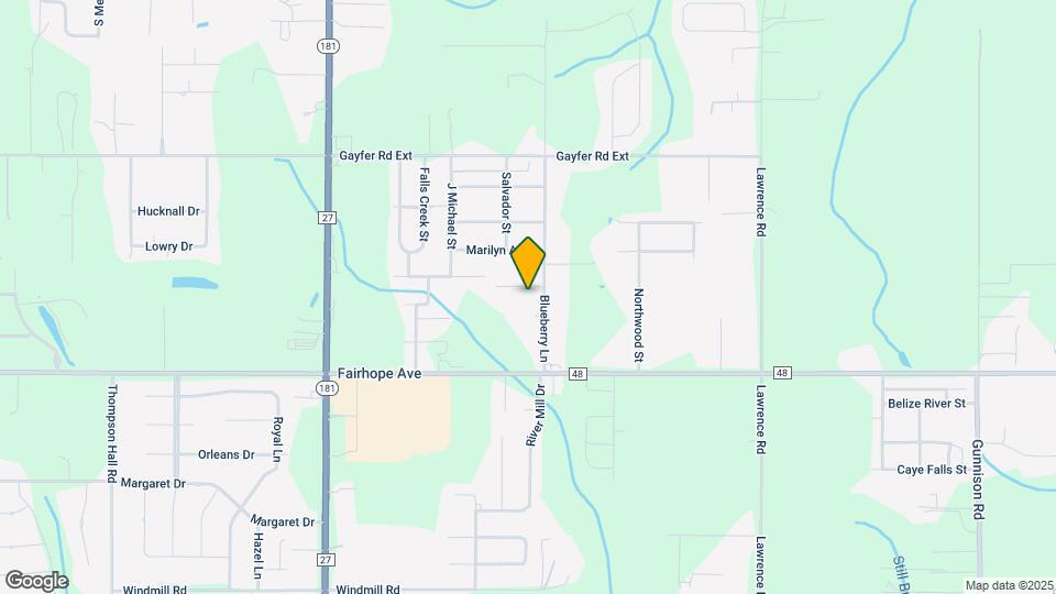 20637 Blueberry Ln Map and Location Details