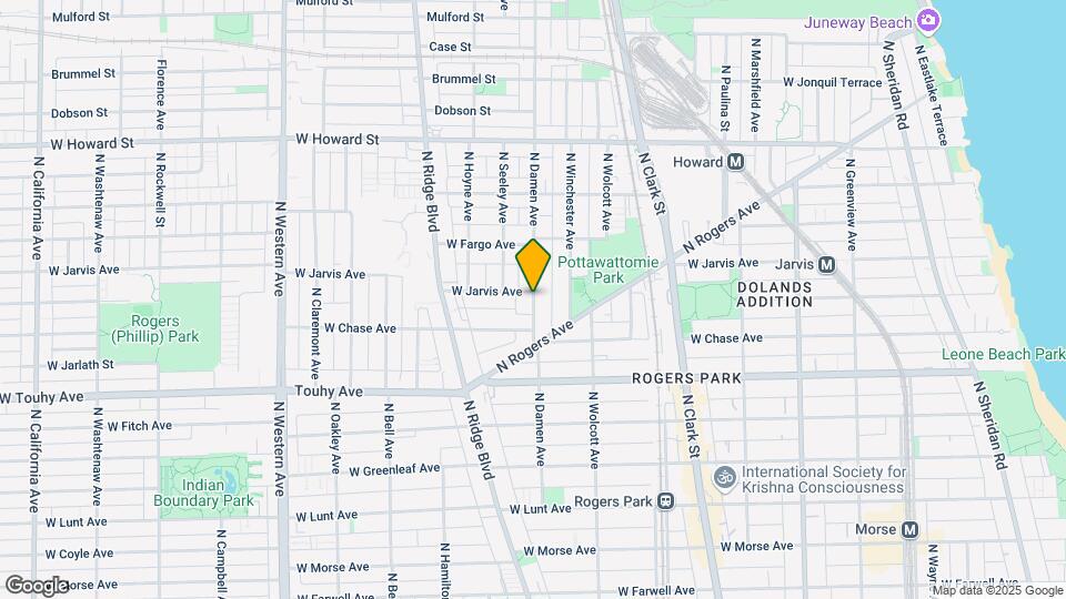 7328 N Damen Ave Map and Location Details