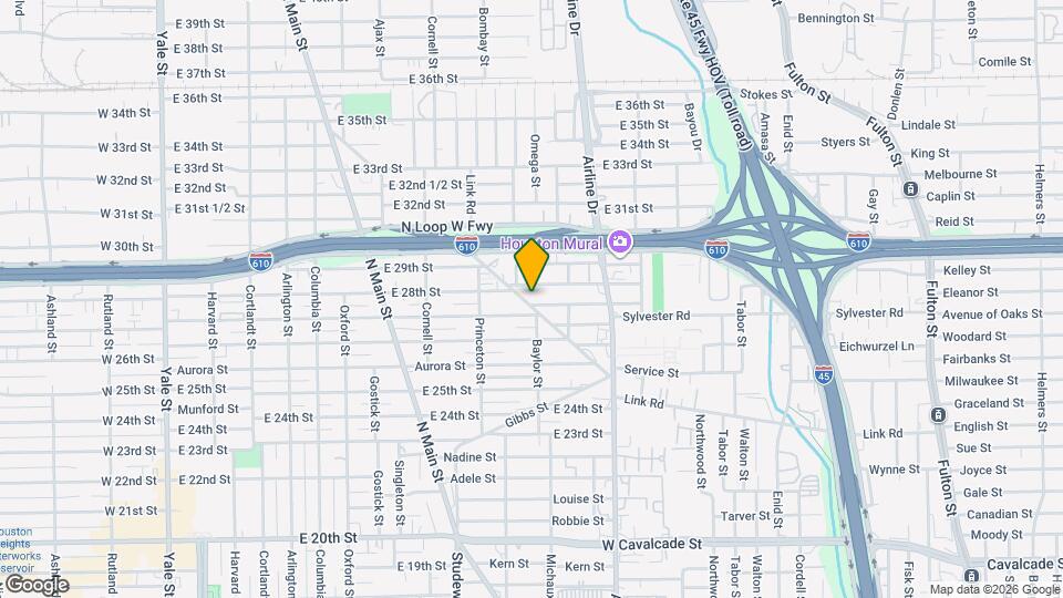 1105 E 27th St Map and Location Details