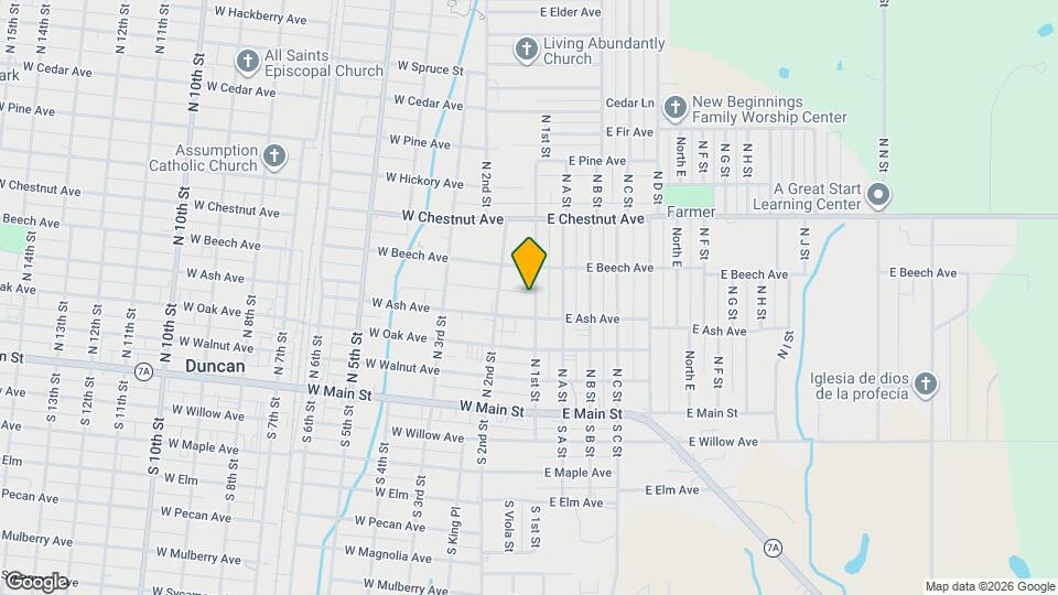 313 N 1st St Map and Location Details