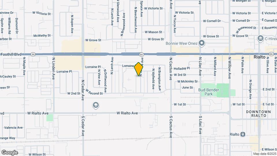 240 N Spruce Ave Map and Location Details