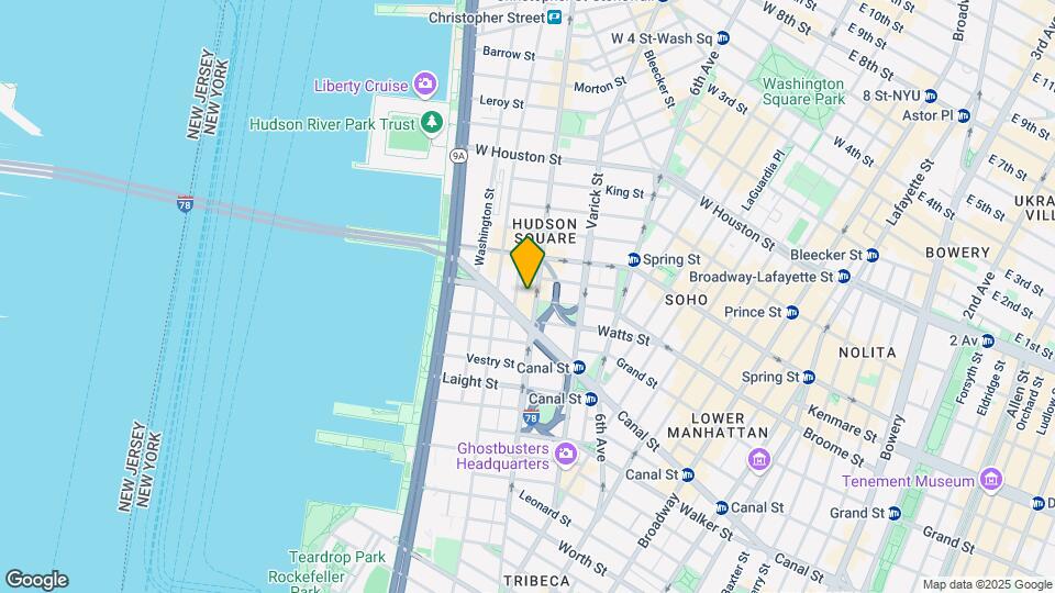 255 Hudson St Mapa y Detalles de la Ubicación