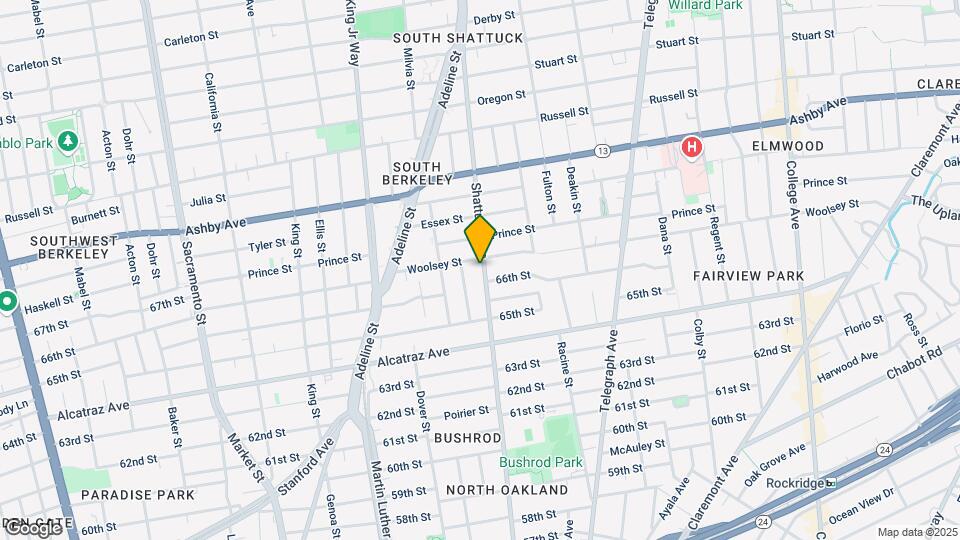 3206-3208 Shattuck Ave Map and Location Details