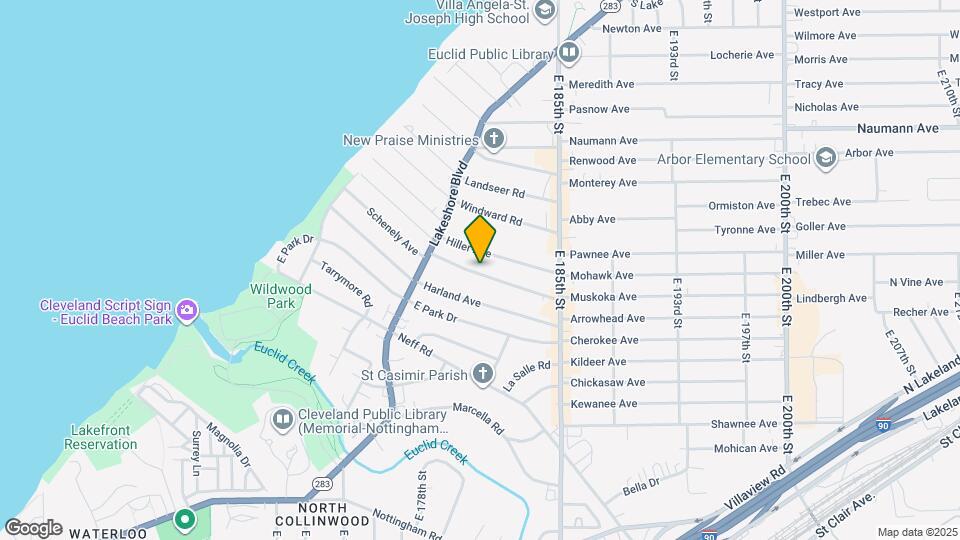 18101 Schenely Ave Map and Location Details