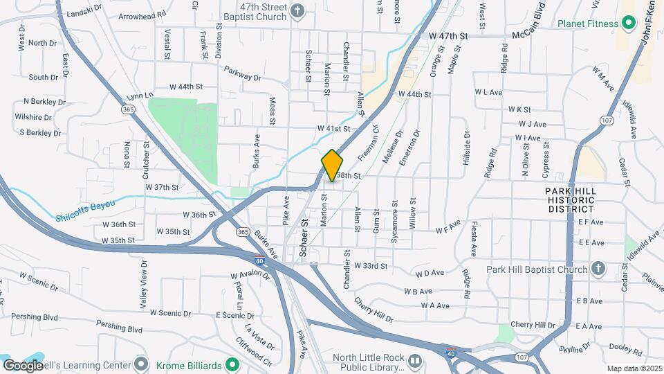 813 W 37th St Map and Location Details