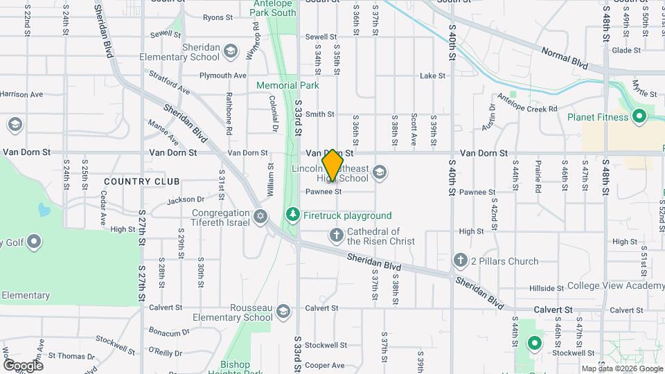 2945 S 35th St Map and Location Details