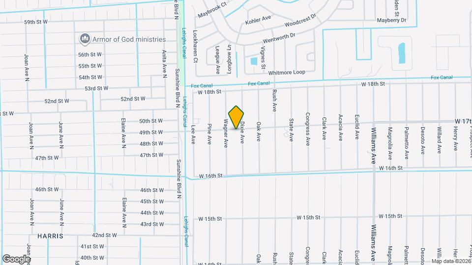 1903 W 17th St Map and Location Details