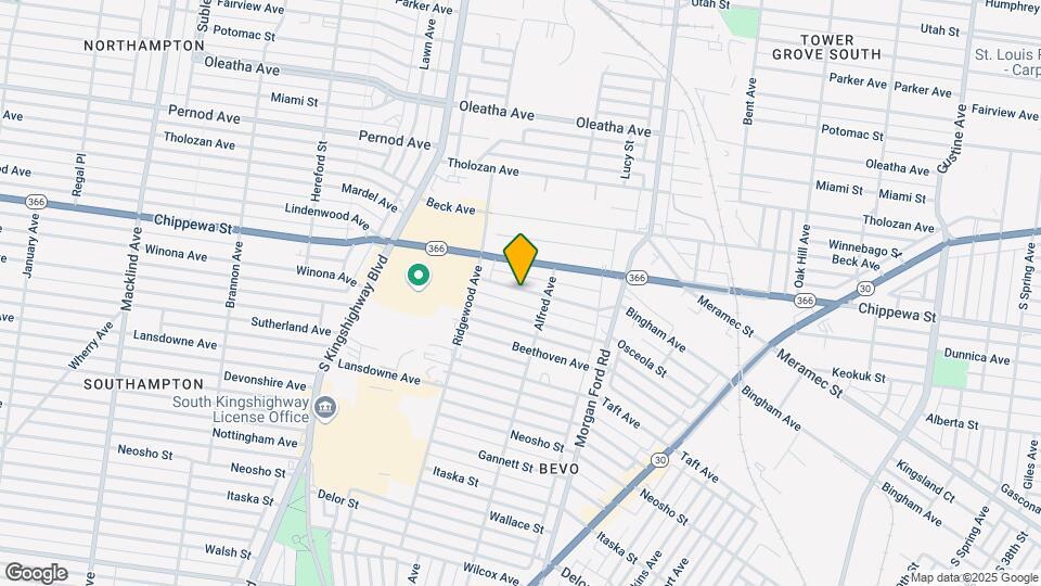 4424 Bingham Ave Map and Location Details