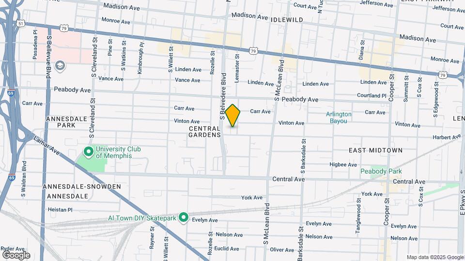 1720 Harbert Ave Map and Location Details