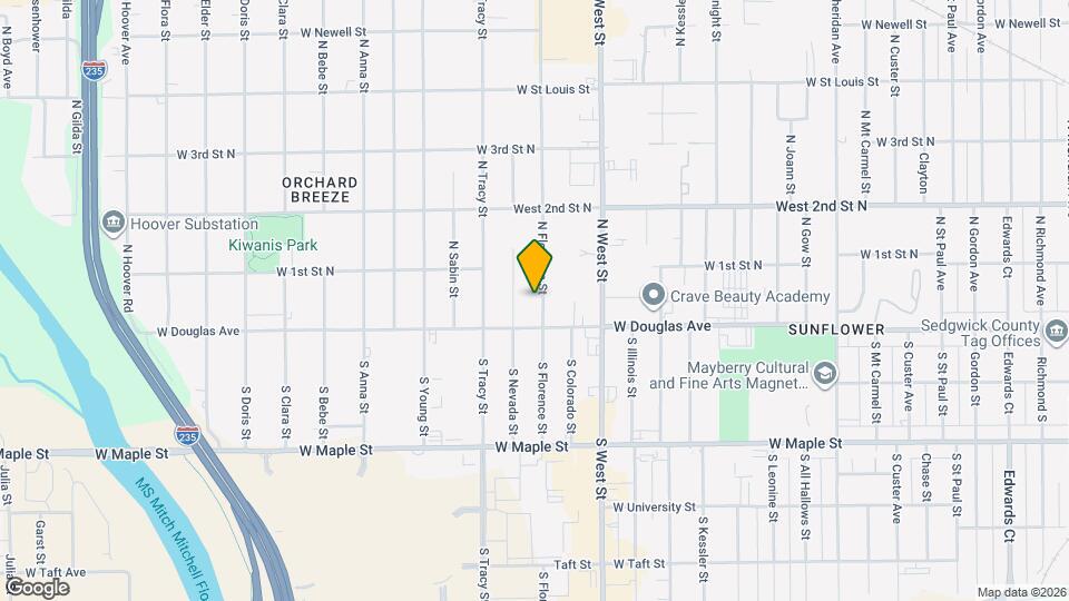 125 N Florence St Map and Location Details