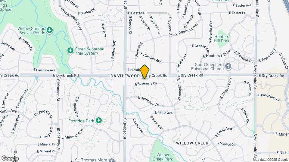 7572 S Rosemary Cir Map and Location Details