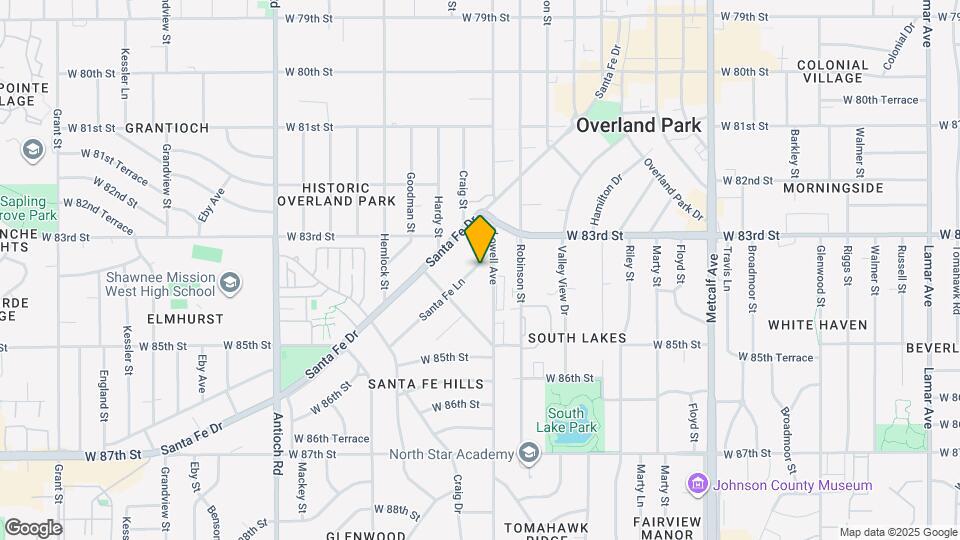 8313 Santa Fe Ln Map and Location Details