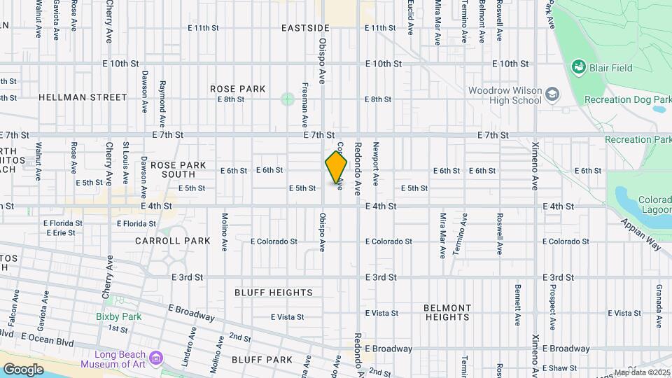 445 Coronado Ave Map and Location Details