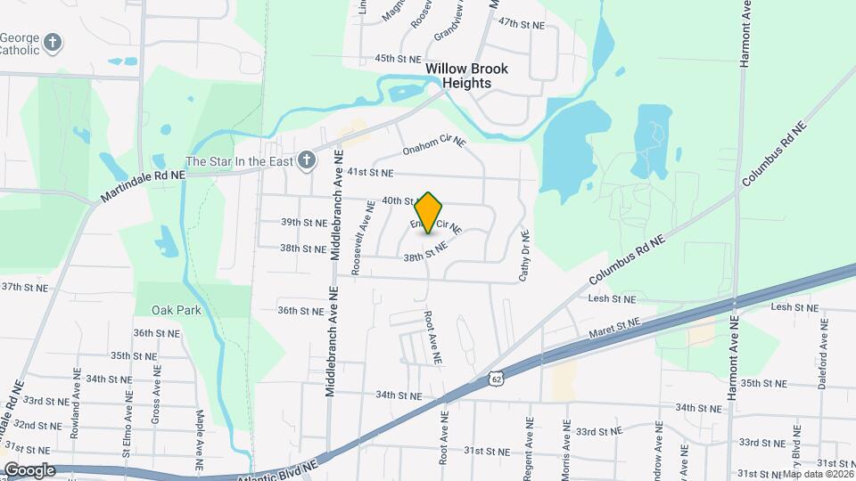 3812 Root Ave NE Map and Location Details