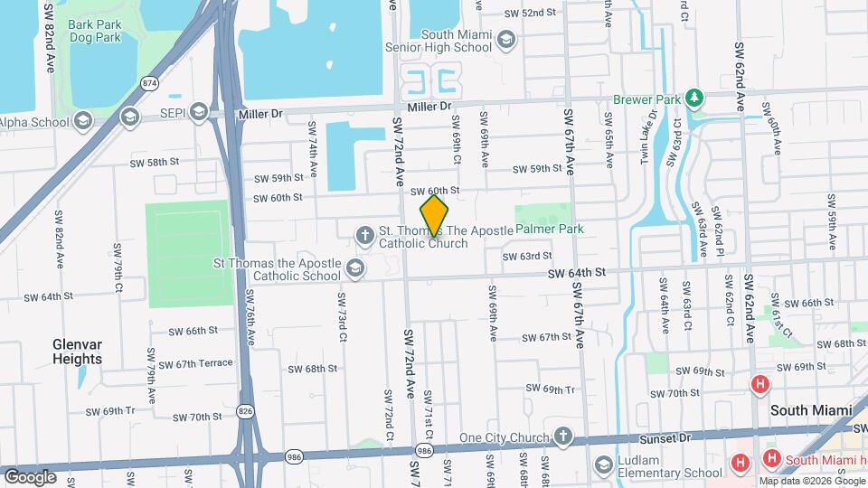 7090 SW 62nd St Map and Location Details