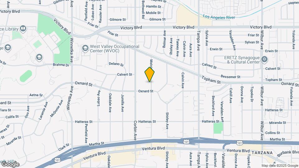 6029 Melvin Ave Map and Location Details