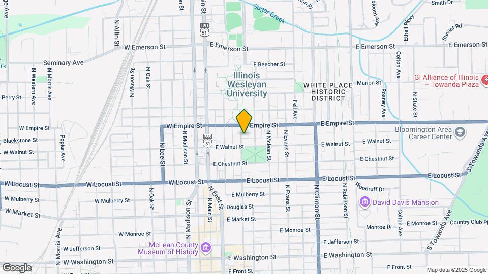 1007 N Prairie St Map and Location Details