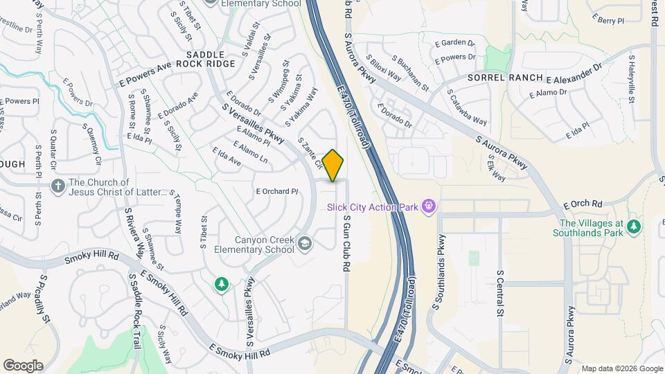 23291 E Orchard Pl Map and Location Details