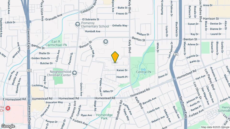 952 Kiely Blvd, Unit APT G Map and Location Details