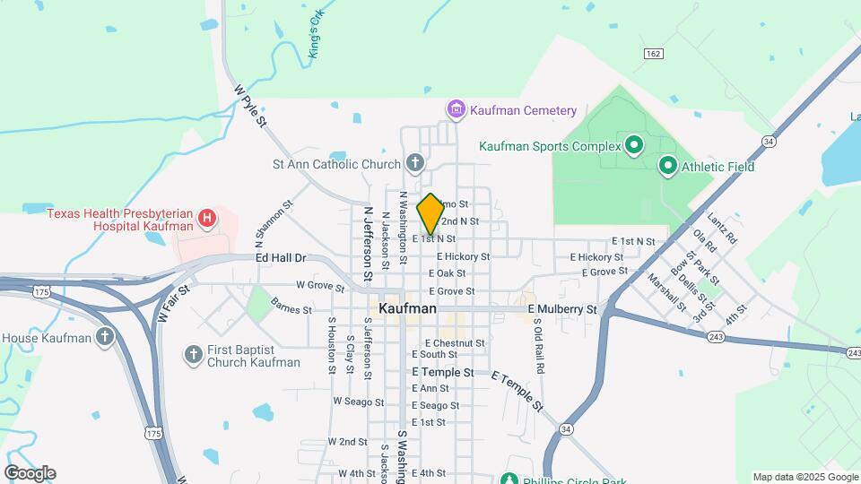 202 E 1st N St Map and Location Details