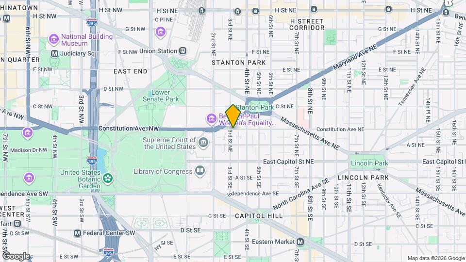 301 Constitution Ave NE Map and Location Details