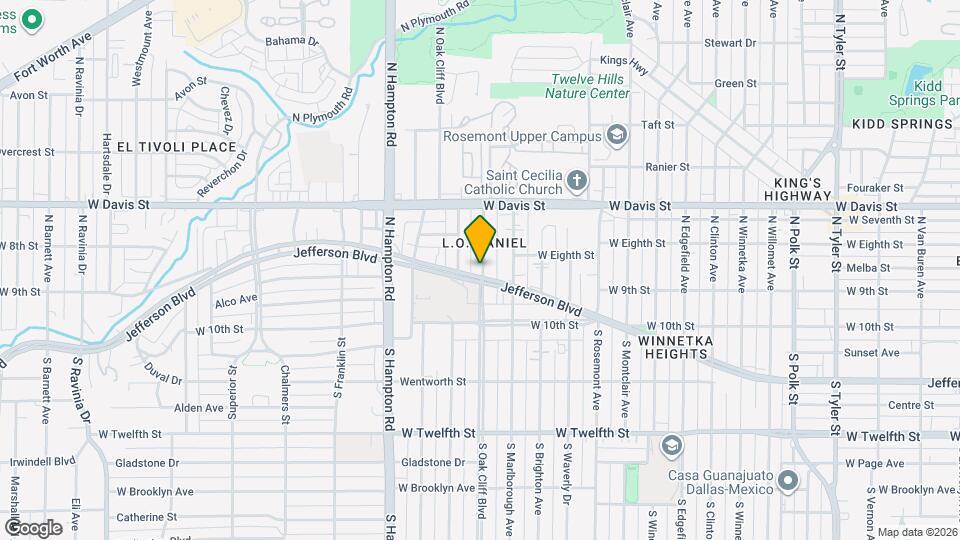 305 N Oak Cliff Blvd Map and Location Details