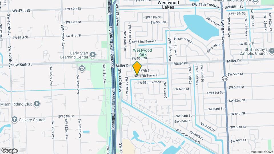11470 SW 57th Terrace Map and Location Details