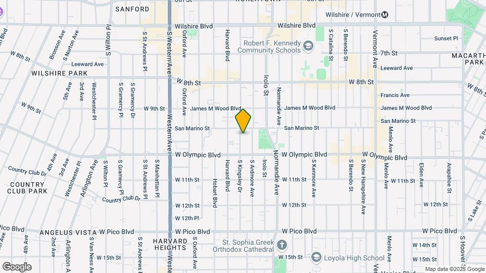 954-956 S Kingsley Dr Mapa y Detalles de la Ubicación