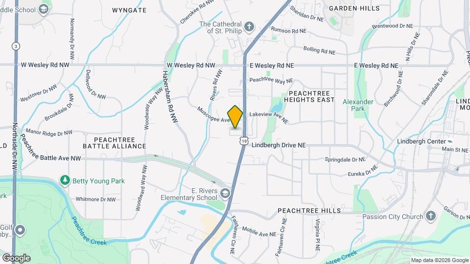 2520 Peachtree Rd Mapa y Detalles de la Ubicación