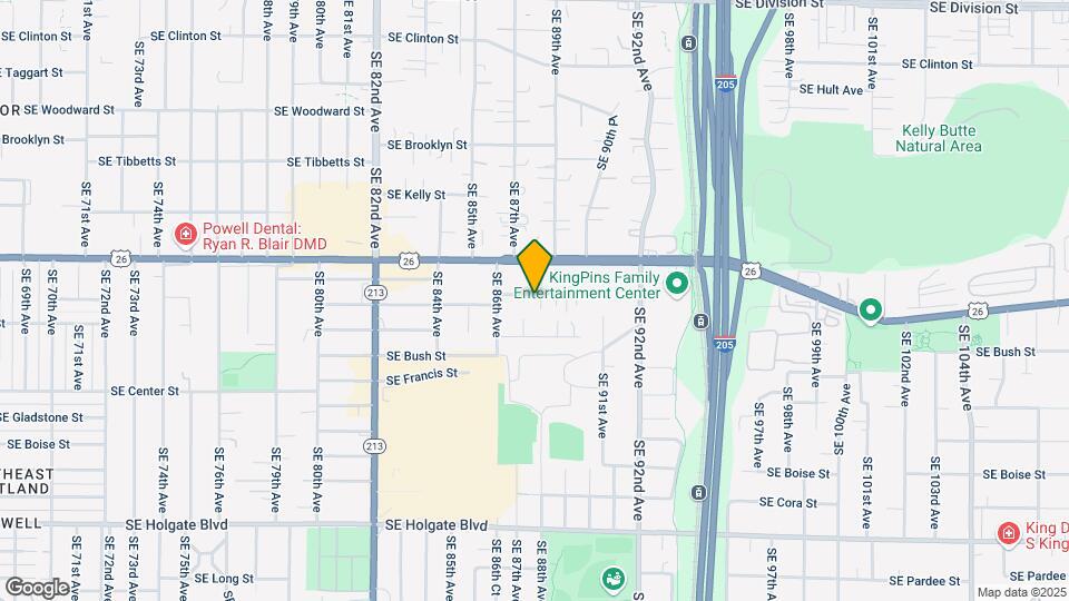 8714-8728 SE Lafayette St Mapa y Detalles de la Ubicación