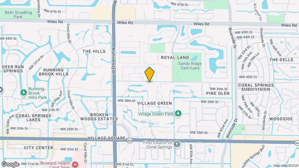 8962 NW 40th St Map and Location Details