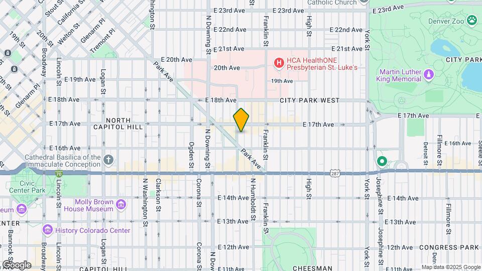1642 Lafayette St Map and Location Details