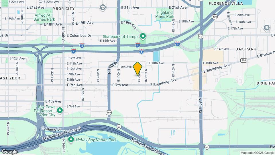 1904 N 42nd St Map and Location Details