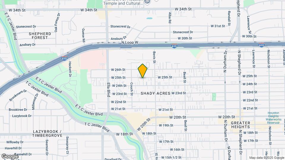 1368 W 25th St Map and Location Details