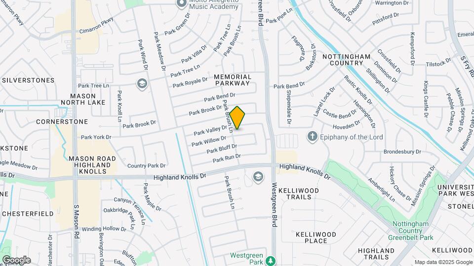 21234 Park Willow Dr Map and Location Details