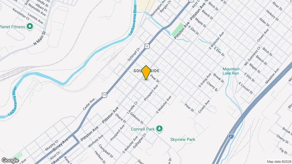 517 Genet St, Unit Apt 2 Map and Location Details