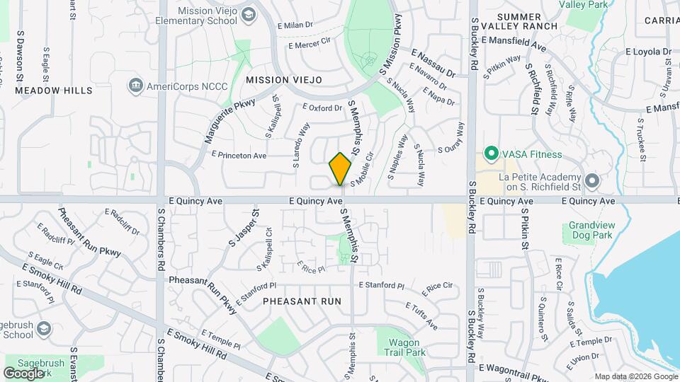 16298 E Purdue Pl Map and Location Details