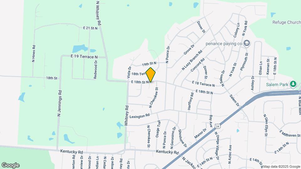 1713 N Arapaho Ct Map and Location Details