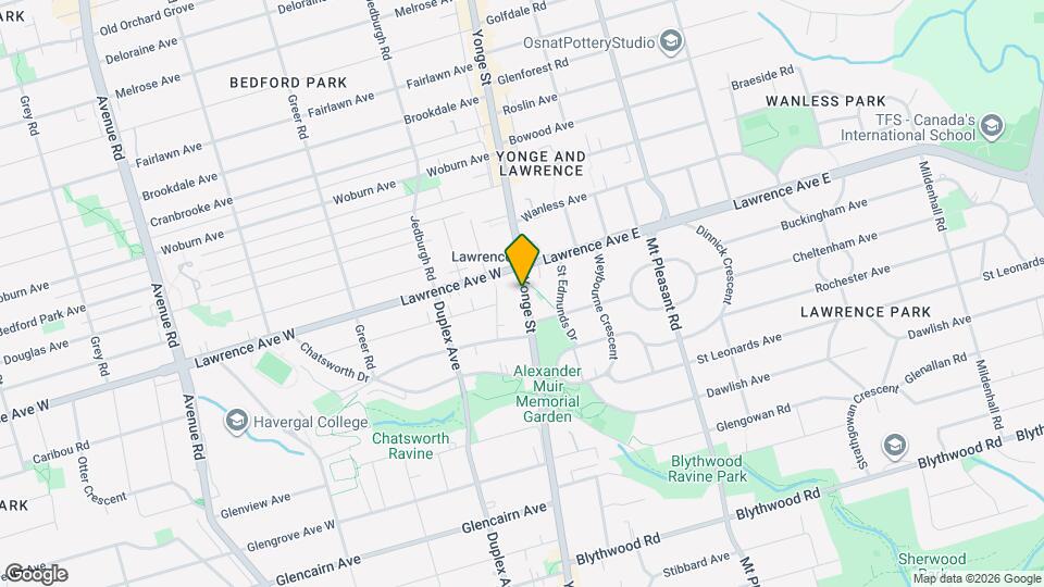 3018 Yonge St Map and Location Details