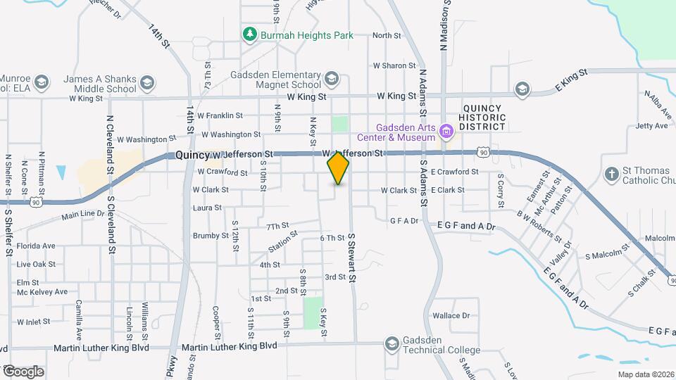 123 S Ward St Map and Location Details