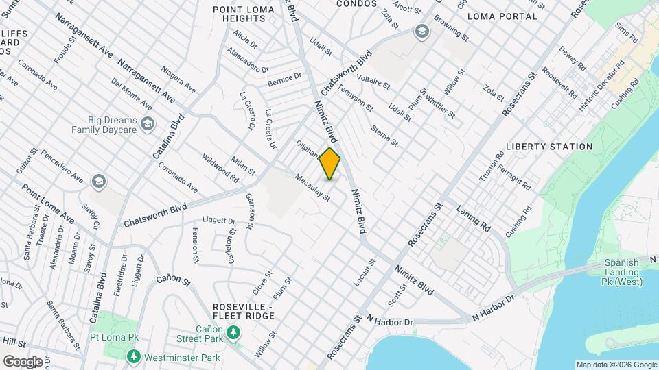 1834 Clove St Map and Location Details