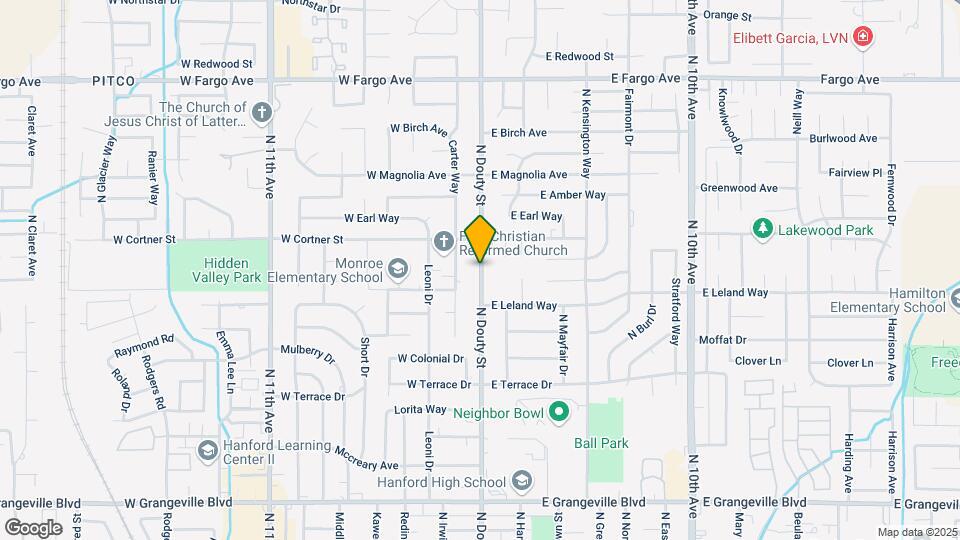 2128 N Douty St Map and Location Details