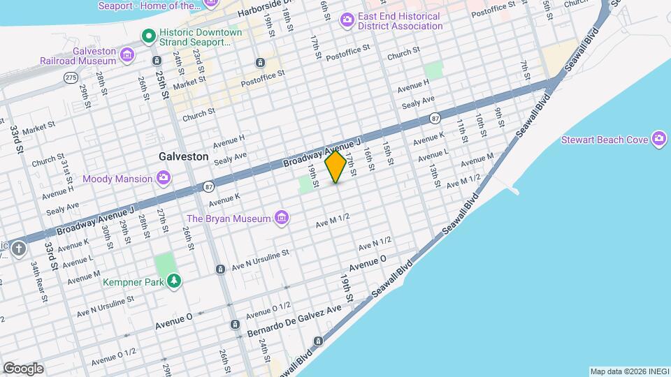 1801 Avenue L Map and Location Details