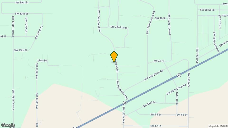 4738 SW 166th Court Rd Map and Location Details