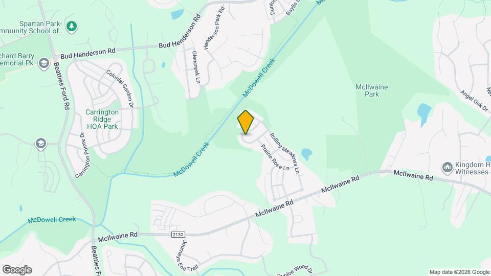 8317 Rolling Meadows Ln Map and Location Details