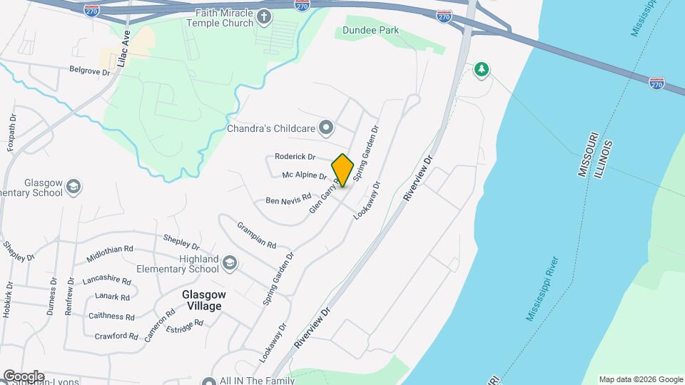 10709 Spring Garden Dr Map and Location Details