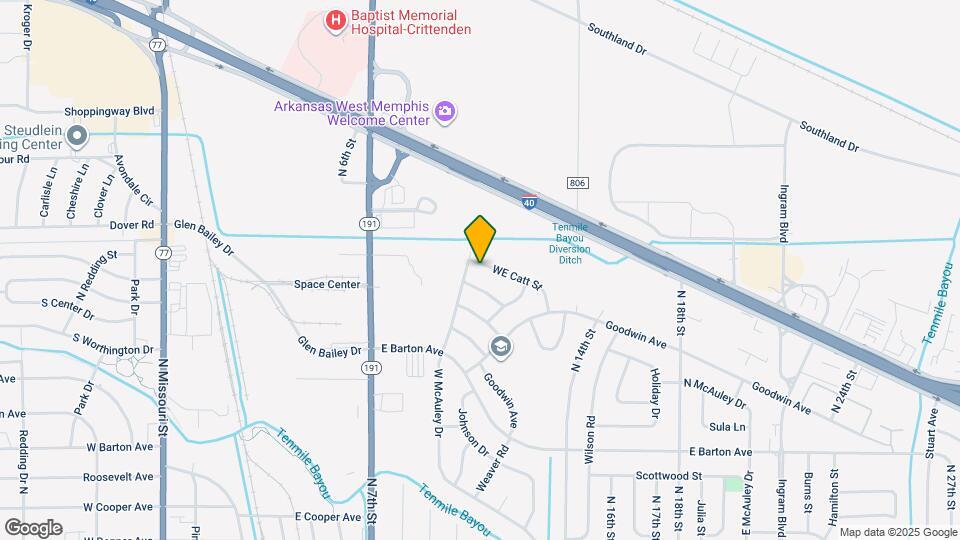 1103 WE Catt St Map and Location Details